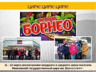11 - 12 марта воспитанники младшего и среднего звена посетили Ивановский государ