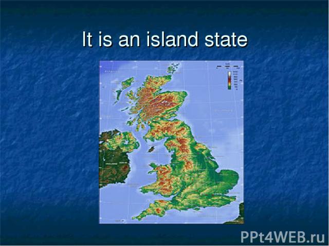 It is an island state